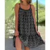 2023 Nuevo Sitio Independiente de Amazon Popular de Comercio Exterior Europeo y Americano Vestido con Tirantes Florales Grandes Talla Grande S-5XL