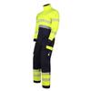 Exportación transfronteriza de mono de trabajo ignífugo estilo europeo, color amarillo fluorescente a juego, cinta reflectante, producción personalizada de primavera y otoño