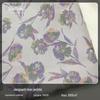 Tecido jacquard espesso de jacinto roxo primavera, outono e inverno vestido fresco tecido para bagagem feito à mão