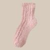 Calcetines de terciopelo coral para mujer, calcetines de felpa de invierno, calcetines de piso de rizo, calcetines de nieve gruesos, calcetines cálidos resistentes al frío para el hogar, para dormir