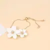 Transfronterizo Europeo y Americano Rosa Fresca Rojo Flor nicho dulce alta calidad luz lujo temperamento nuevo verano chica lindo pulsera