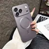 Adecuado para carcasa de teléfono magnética Apple 18 Pro, película para lente iPhone 17 con tacto suave mate, carcasa suave de TPU anticaídas de cobertura total