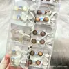 Grampo de Cabelo Pequeno Doce Feijão Strass Laço Estilo Coreano Nicho Retrô Amigo da Pele Presilha para Franja Menina Doce