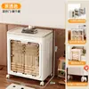 Caja de Almacenamiento de Ropa, Gran Capacidad, Caja Organizadora Extra Grande con Ruedas, Gabinete de Almacenamiento Plegable Móvil con Tapa abatible para Ropa del Hogar