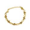 Nuevo Brazalete Ins Hip-Hop de Acero Inoxidable Empalmado Anudado de Acero Titanio para Mujer, Diseño y Elegante Joyería de Mano Estilo Pareja al Por Mayor