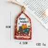 Decoración Navideña de Año Nuevo Transfronteriza 2022 Colgante de Árbol de Navidad de Madera Pintada Colgante Regalo de Navidad para el Hogar y los Niños