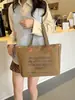 Bolsa de Lona Feminina de Grande Capacidade, Estilo Coreano Estilo Preguiçoso Bolsa Tote para Trabalho e Deslocamento, Bolsa de Mão Feminina, Bolsa de Lona