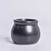 Maceta pequeña negra taza redonda pequeña maceta maceta para suculentas maceta para coche material de decoración portaflores
