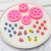 Molde de Silicone Divertido Mirtilo Framboesa Abacaxi Morango Molde de Silicone Fondant Molde para Decoração de Bolo Ferramentas de Confeitaria DIY para Chocolate