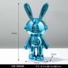 Adornos de Conejo Electrochapados de Lujo Ligero Sala de Estar Mueble de TV Vinoteca Decoración para el Hogar Entrada Artesanías de Decoración Suave de Alta Gama