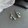 Brincos de Esmalte Pintado Nala Brincos Florais Românticos Brincos de Luxo Leve de Alta Qualidade Brincos com Franjas que Não Desbotam