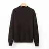 Novedad Otoño/Invierno 2026: Suéter de Lana con Forro Polar de Cuello Medio Alto para Mujer, Jersey de Cachemir de Punto Holgado