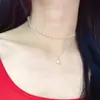 Joyas de Venta Caliente Transfronterizas Europeas y Americanas Cadena de Perlas Simple Hecha a Mano Collar con Colgante de Perla Gota de Agua para Mujeres A-0034