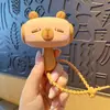 Chaveiro de martelo de silicone para alívio de estresse e fazer barulho para mulheres, chaveiro fofo de animalzinho da moda, acessório para mochila, telefone, roupa