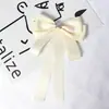 Pajarita para Mujer Lazo Grande Beige Perla Mate Estilo Pequeño Fragante Pin de Cinta Accesorios Estilo Preppy para Mujer Broche Romántico
