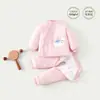 Conjunto de Roupas de Algodão para Bebê Outono e Inverno Conjunto Separado Quente Espesso Estiloso para Sair Jaqueta de Algodão para Recém-nascido Roupas de Inverno Roupas de Ano Novo