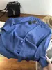 Super Bonito! Cor Nova! Xiaohe 2996! 100% Linho Estilo Relaxado Gola Reversível Solto Respirável Camisa Casual Top