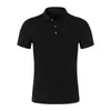 50 hilo doble de algodón mercerizado ropa de trabajo empresarial camisa cultural de cuello camisero polo de manga corta ropa de trabajo para hombres y mujeres logo impreso