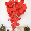 Flores Eternas en Tonos Rojos, Decoraciones de Año Nuevo, Kits de Material para Ramos, Decoración para el Hogar con Ambiente, Arreglos de Boda, Accesorios de Fuegos Artificiales y Decoraciones de Conjunto