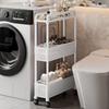 Estante de Almacenamiento con Carrito Desmontable Multicapa Estante de Almacenamiento para Cocina Baño Doméstico de Pie Estante de Almacenamiento para Sándwiches y Snacks