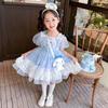 Traje de Niña Vestido de Verano 2025 Nuevo Kuromi para Niños Vestido JK Verano Bebé Estilo Preppy Falda de Niña
