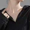 Collar de berenjena con diseño de nicho para mujer, estilo Ins, cadena de clavícula, elegante, simple, personalidad irregular, accesorios que combinan con todo.