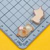 Capibara de Animal de Dibujos Animados Luminoso Transparente con Flor Mochila Sosteniendo Pasador de Pelo Naranja Cuerda para el Cabello Hebilla de Zapato Accesorios de Resina DIY