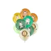 Globo de Látex con Tema de Selva y Zoológico Transfronterizo Traje Decoración Fiesta de Cumpleaños Globo 1 de Junio Día del Niño