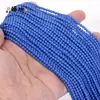 Cuentas redondas pequeñas de 2/3 mm, cristal natural, ágata, turquesa, para pulsera, collar DIY, venta al por mayor, cuentas sueltas, accesorios de joyería