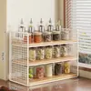 Estante de Especias para Cocina Estante Multifuncional para Almacenamiento de Condimentos en Encimera Organizador de Utensilios de Cocina para Aceite Sal Salsa de Soja Vinagre Estante
