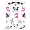 Pegatinas de Tatuaje Tótem para Chicas Dulces y Geniales Subcultura Chica Múltiples Ubicaciones Pegatinas Desechables