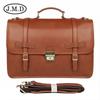 Jiameda Fábrica Personalizado Maletín Estilo Británico Cuero Genuino Exquisita Bolsa de Negocios para Hombre Bolsa para Computadora de 14 pulgadas Bolso de Mano