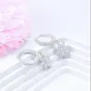 Brincos Pingente Flor Europeus e Americanos Comércio Exterior Transfronteiriço Design de Moda Brincos de Flor com Diamantes Presente Versátil Joias Atacado
