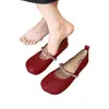 Novos Sapatos Mary Jane Retrô Franceses 2026 com Strass para Mulheres, Sapatos Baixos Versáteis para Outono, Mocassins de Solado Macio para Combinar com Saias