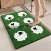 Alfombrilla de Piso Absorbente de Agua para Baño Imitación Cachemir Modelo Nuevo 2026 Felpudo para Entrada de Baño Felpudo para Puerta del Hogar Resistente a Manchas y Antideslizante