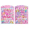 Auténticas Maravillosas y Lindas Pegatinas Grandes de Esponja para Niños, Niñas de Dibujos Animados, Decoraciones para Funda de Teléfono Móvil, Pegatinas de Recompensa para Bebés