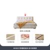 Cama nórdica moderna, sencilla, ligera, de lujo, impermeable, de piel de cordero, estilo crema, para dos personas, estilo malvavisco, para dormitorio principal, tamaño queen