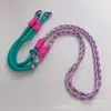 Cordão para celular três em um de pulso ajustável com corda trançada para pendurar no pescoço, portátil para atividades ao ar livre, atacado