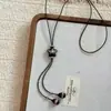 Nuevo Collar de Corazón Desplegable Estilo Chino para Mujer Diseño de Nicho Cadena de Suéter Simple Otoño e Invierno Accesorios Largos Retro de Alta Gama