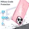 Funda Magnética Brillante Sombra Dos en Uno para Teléfono Compatible con iPhone1716Promax Soporte para Cámara Cubierta Protectora