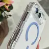 Adecuado para funda de teléfono móvil con pantalla plegable Iphoneduo, Funda abatible de acrílico transparente 18Duo Magnética para teléfono móvil 18