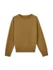 Suéter de Punto ACME Morado Simple Cuello Redondo para Mujer 2026 Otoño Ajuste Relajado Manga Raglán Suéter Holgado 12038