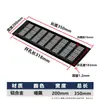 Orificio de Ventilación Disipación de Calor Negro Plateado Gabinete para Zapatos Rectangular Malla Transpirable Gabinete de Ventilación Armario de Vestir Aleación de Aluminio Malla Transpirable