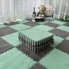Tapete de chão de cor sólida com retalhos de luxo leve transfronteiriço sala de estar cobertura total tapete de pé lavável doméstico antiderrapante resistente a manchas tapete de chão atacado