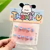 Uñas Vestibles de Dibujos Animados para Niños Sanrio Melody Kitty Kuromi Uñas de Bebé Lindas Suaves Lindas Manicura