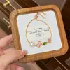 Pulsera Mariposa con Circonitas Micro-Pavimentadas, Moderna, Exquisita, Dulce y Versátil para Niñas, Lujo Ligero y de Alta Gama, Pulseras de Extracción y Apilables