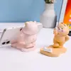 Suporte de celular PU com rosto sorridente transfronteiriço, base de celular de figura de espuma PU de desenho animado criativa, brinquedo para alívio do estresse