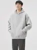 Outono e Inverno Novo Preto Look Emagrecedor Moletom Solto Textura Clássica Top Esportivo Pulôver com Capuz Feminino Mesmo Estilo para Homens e Mulheres