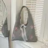 Bolso Cuadros de Nicho Estilo Coreano para Mujer, Nuevo Bolso de Hombro Primavera 2026, Bolso Tote de Gran Capacidad, Bolso para Clase y Viajes