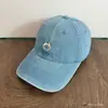Gorra de Diseño de Nicho para Mujer con Bordado de Monstruito, Gorra de Béisbol de Mezclilla para Hombre, Marca de Moda Versátil para Primavera y Verano, Sombrero de Sol Casual